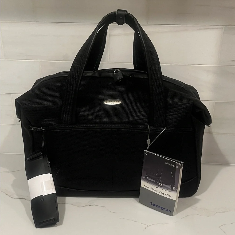 Samsonite NEW Silhouette Boston Bag Carry On Black